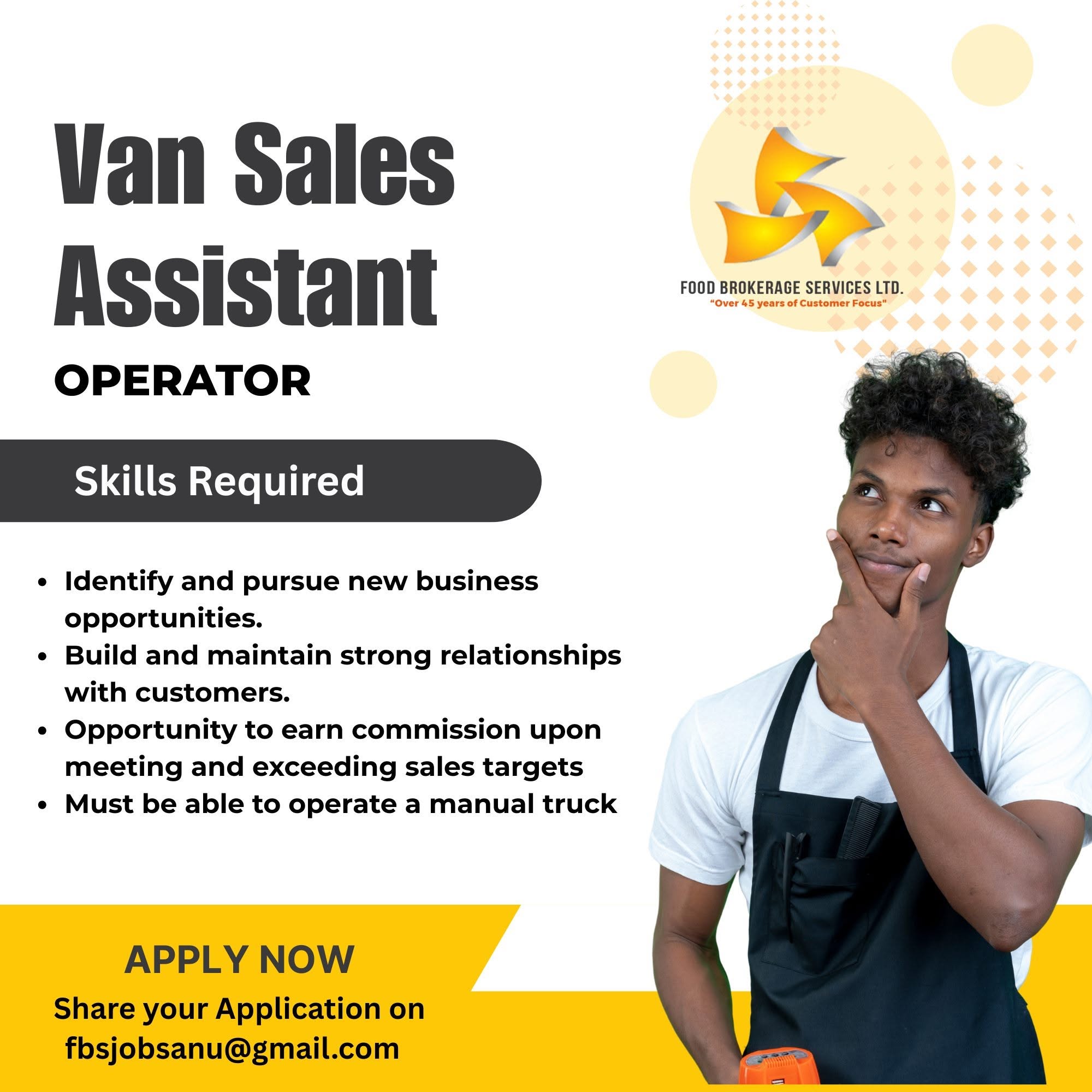 Van Sales Assistant/Operator